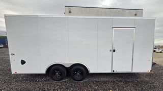 8.5x20 Look ST DLX enclosed car hauler, curb side with 36 inch side door