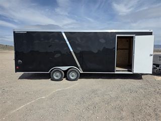24ft enclosed trailer side view