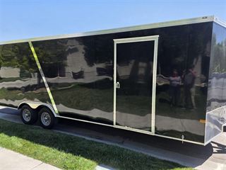 Enclosed trailer loaded for a move