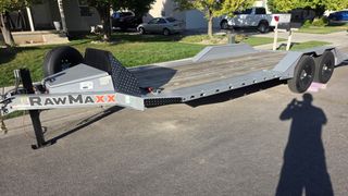 RawMaxx Stealth X from the front, full-width deck and dovetail rear