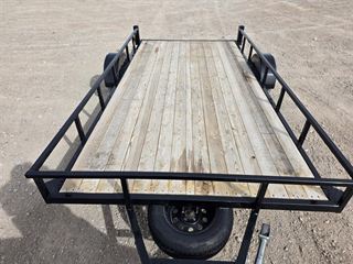 Utility trailer wood deck